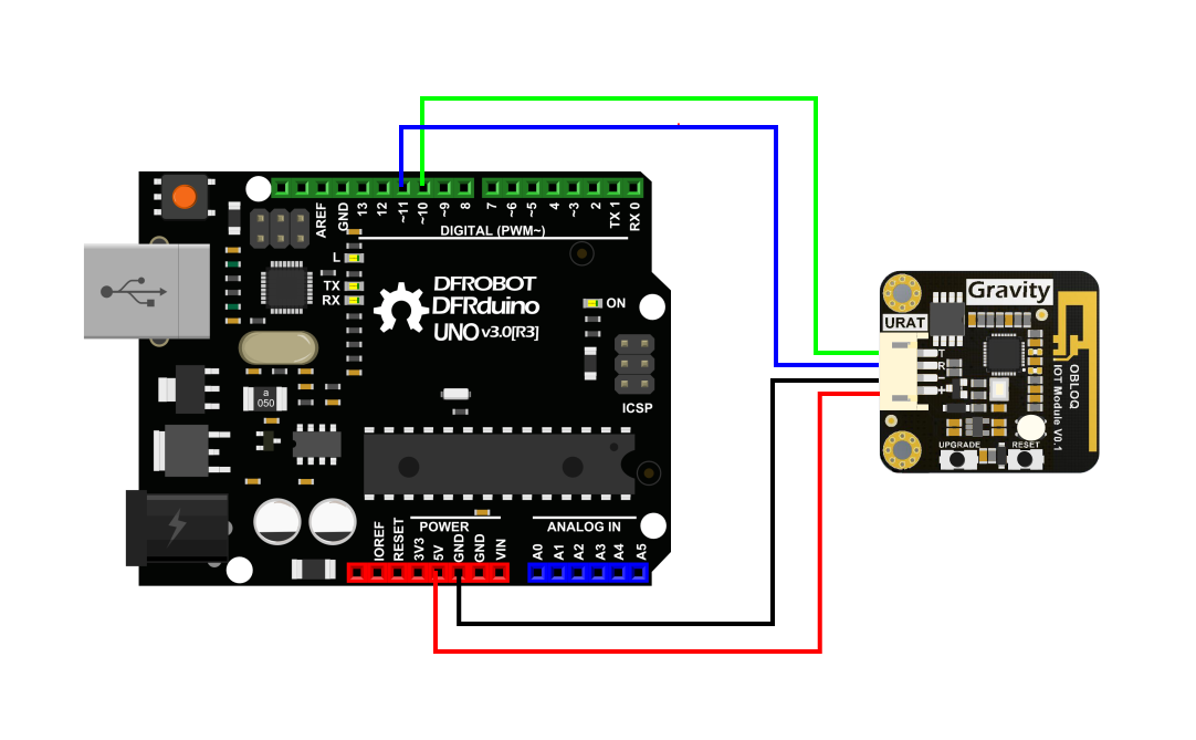 OBLOQ - IoT物联网模块支持Arduino uno开发板