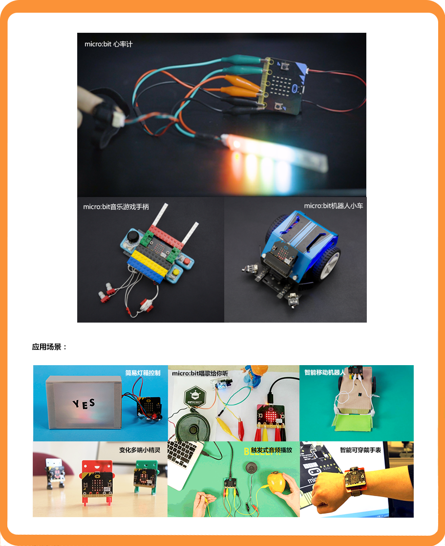 micro: bit项目应用和使用场景图
