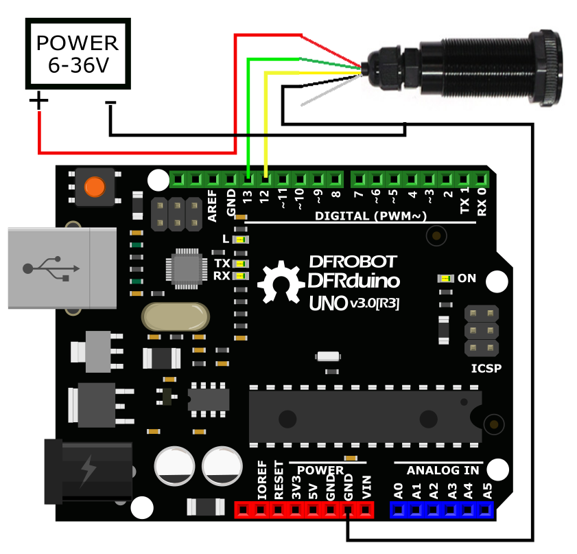 DFRobot商城激光测距传感器UART(4m)