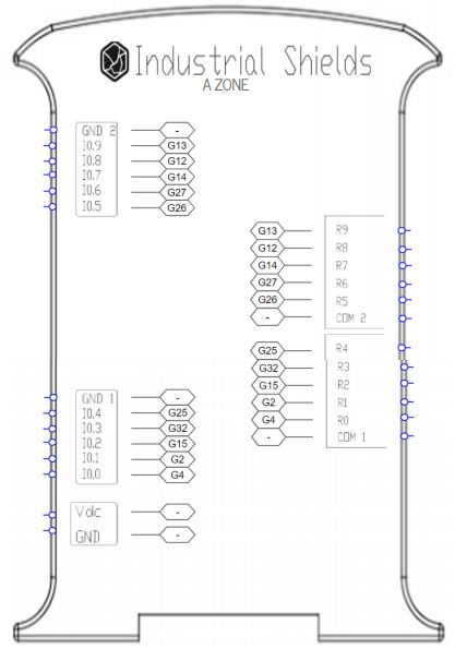 ESP32 devkit接线功能图